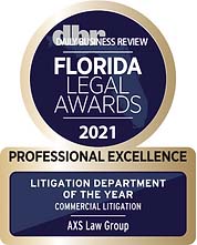 Daily Business Review | Florida Legal Awards | 2021 | Professional Excellence | Litigation Department Of The Year